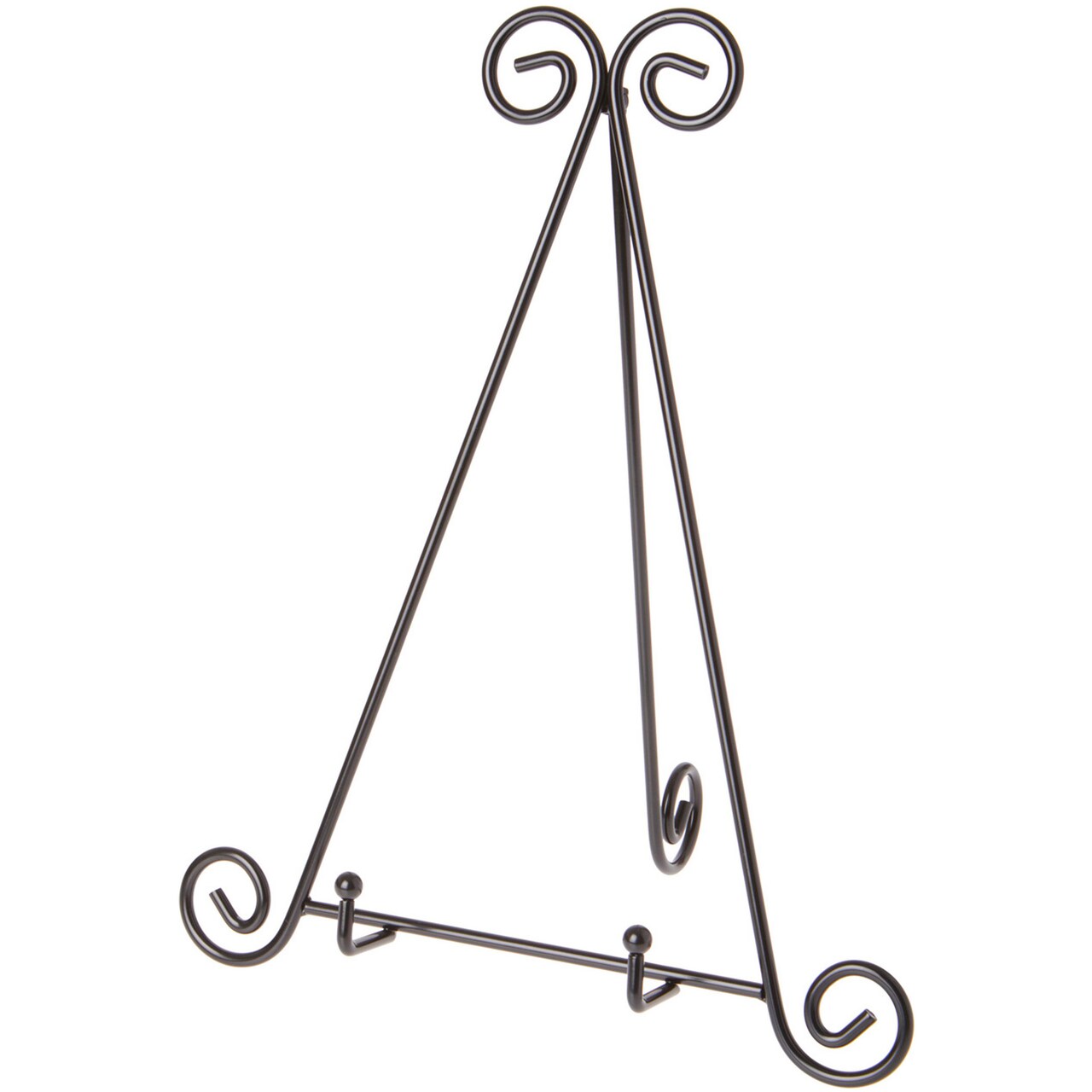 Bard's Black Metal Easel, 15" H x 12" W x 10" D (For 10.5" - 11.5" Plates)